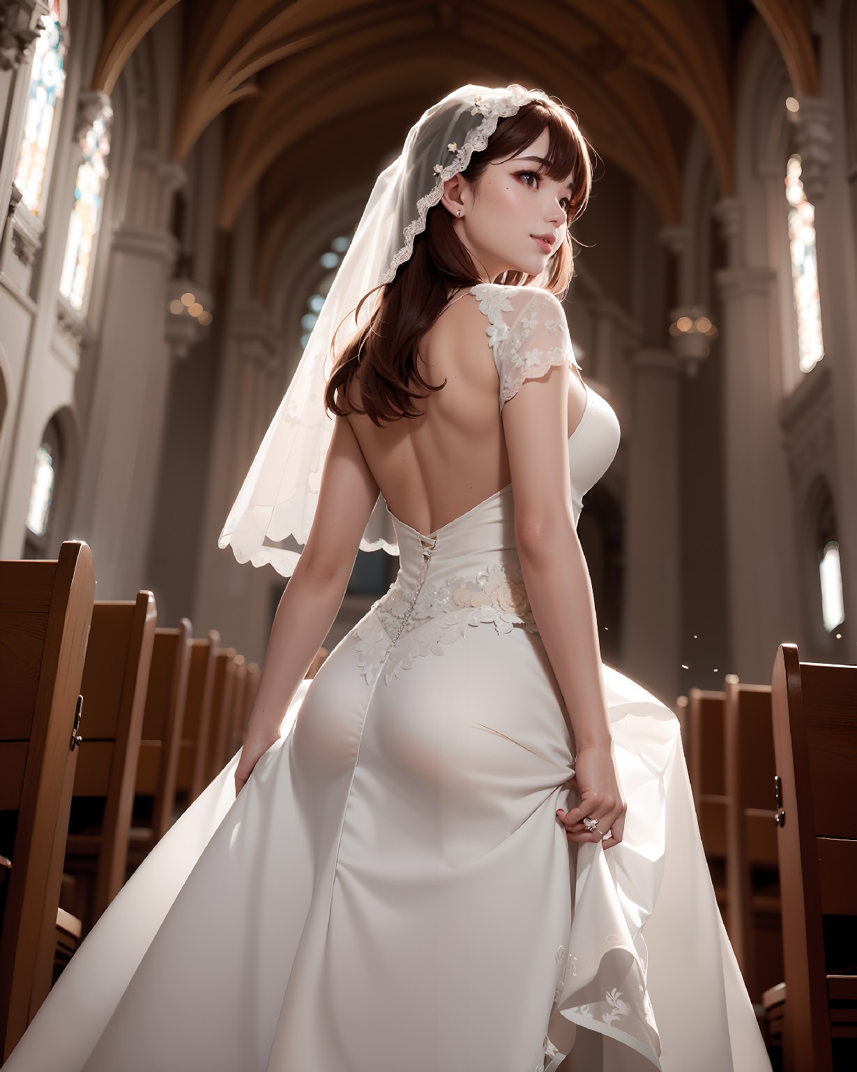 pure white wedding dress-2
 – Larose.VIP