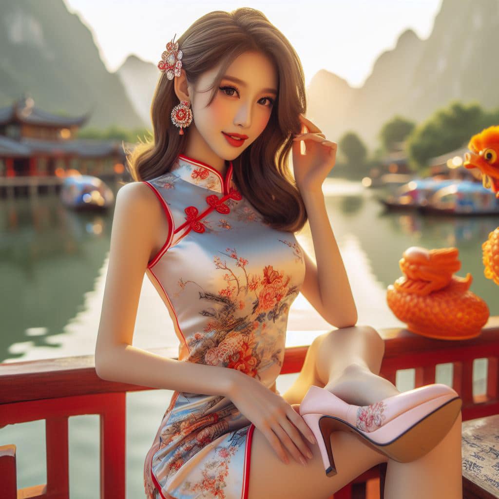 Young girls are really good (cheongsam with beautiful scenery style)
 – Larose.VIP